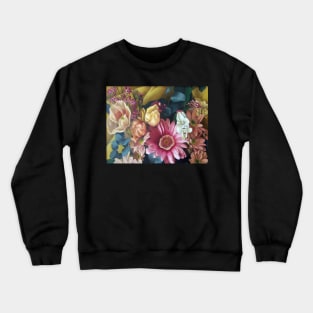 Flowers - Oil on Canvas by Adelaide Artist Avril Thomas Crewneck Sweatshirt